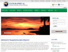 Tablet Screenshot of geographymyanmar.org